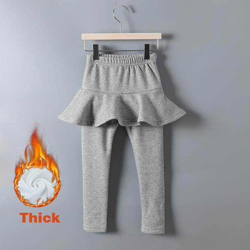 Pure Color Girls Pants Kids Leggings Children Clothing Autumn Cotton Leggings Warm Baby Girl Skirt-Pants High Quality - 313etcetera404