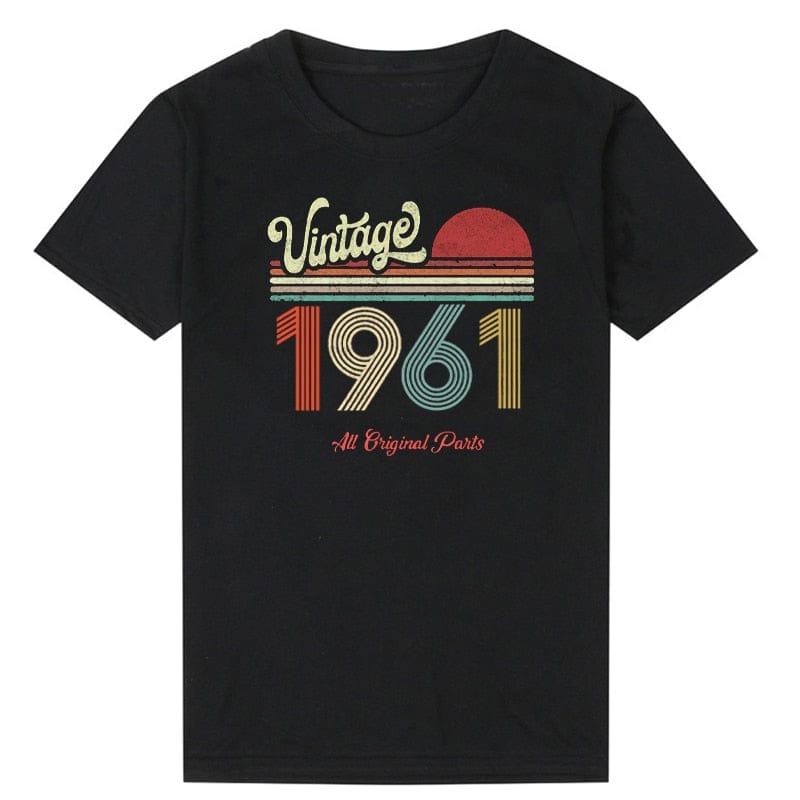 Ladies Vintage 1960 - 1969 T-Shirt Birthday Novelty Gift For Her - 313etcetera404