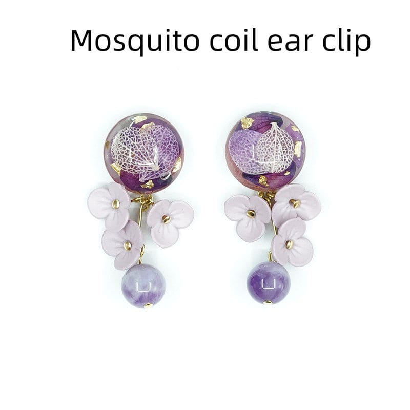 Purple Amethyst Earrings Cascade Dangle Waterfall Earrings Sterling Silver - 313etcetera404