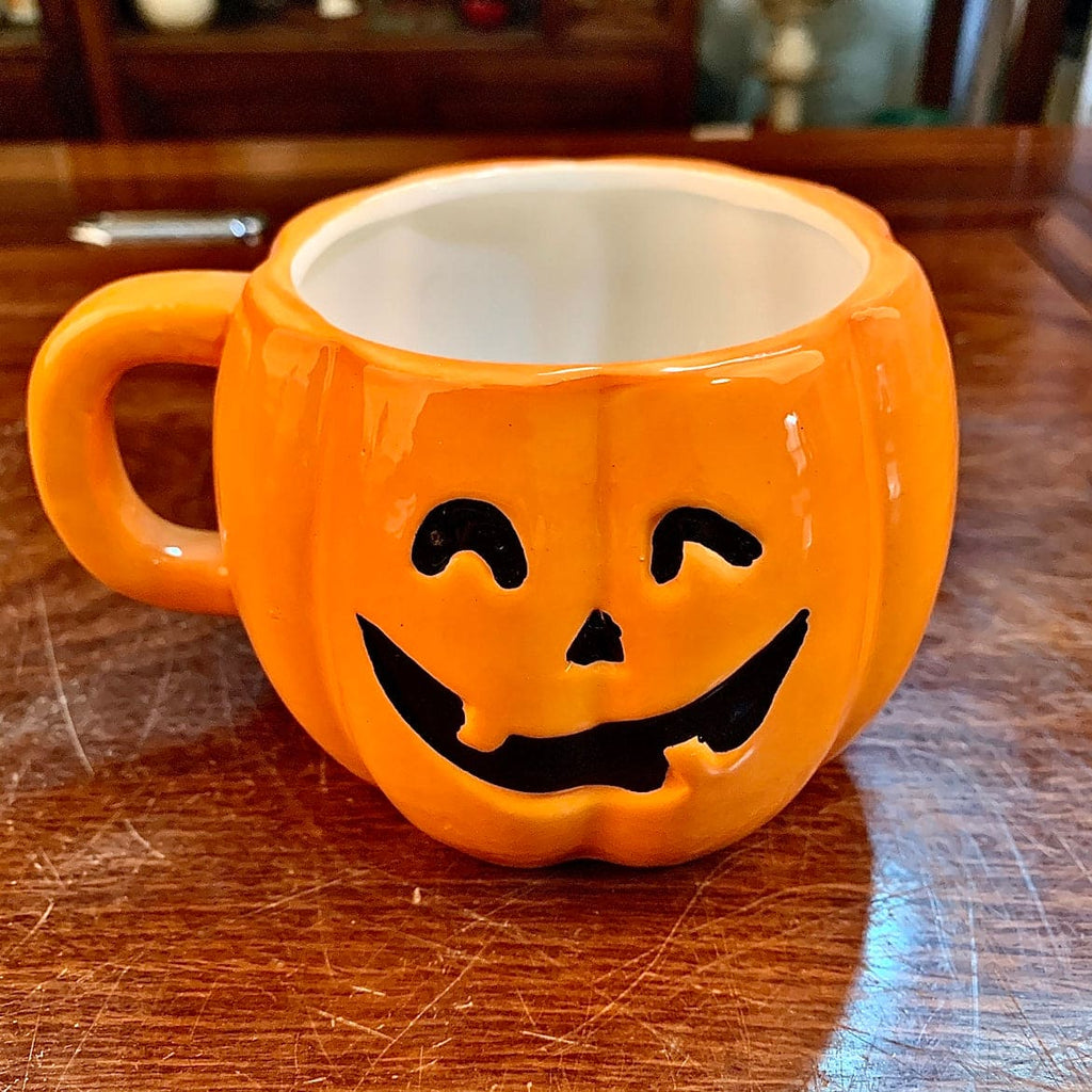 Ceramic Halloween Pumpkin Mug Cup Set With Spoon Novelty Gift Home Goods - 313etcetera404