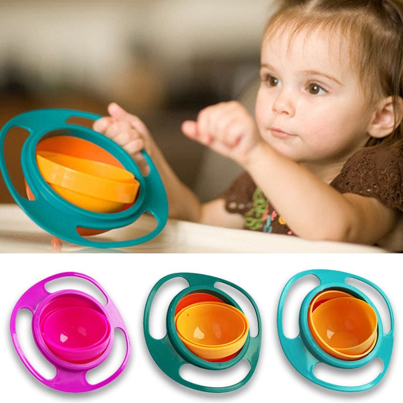 360 Rotate Universal Spill-Proof Bowl Dishes Toddler Baby Dishes - 313etcetera404