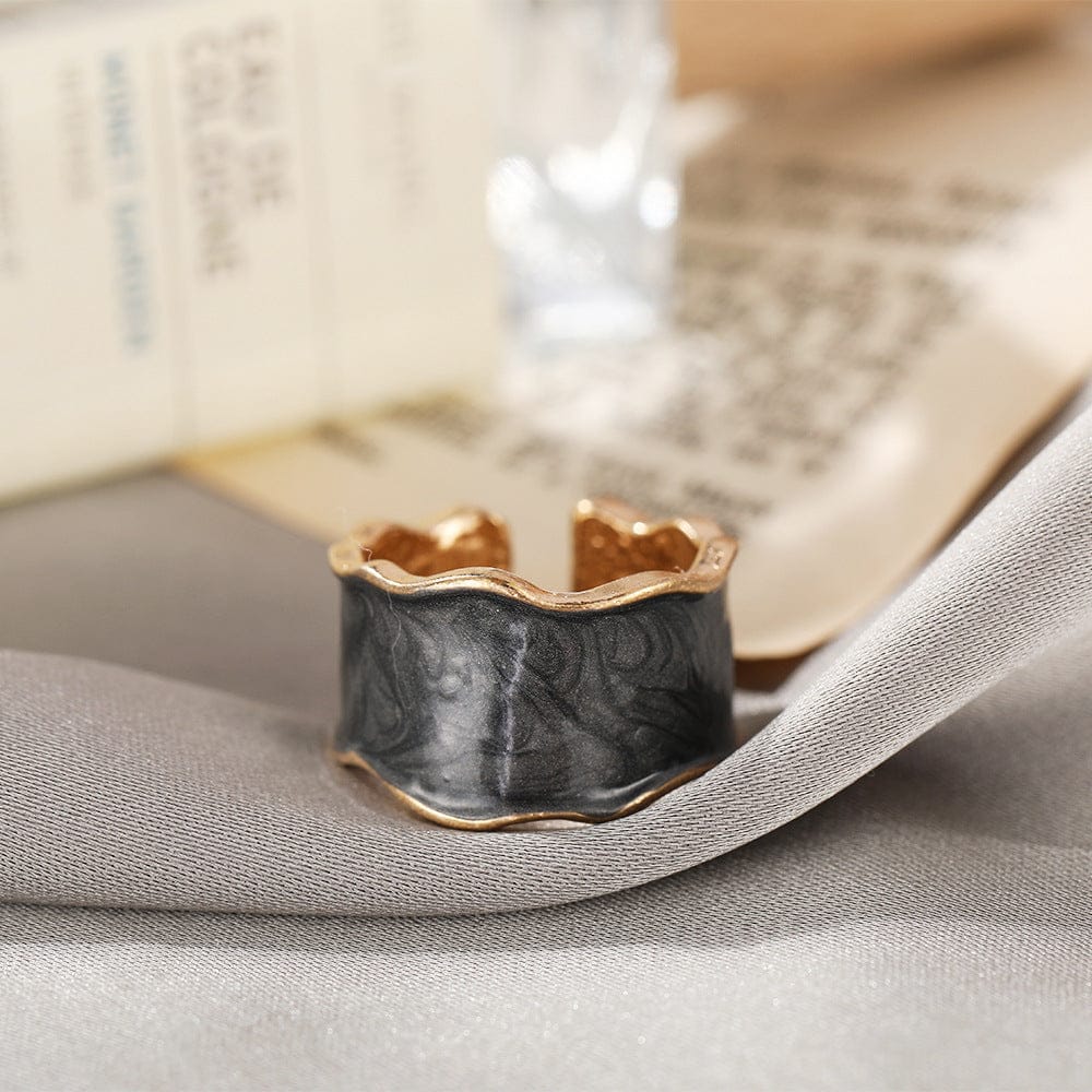 Cross Border Enamel Drip Glaze Ring Estate Jewelry Vintage Ring Gift For Her - 313etcetera404
