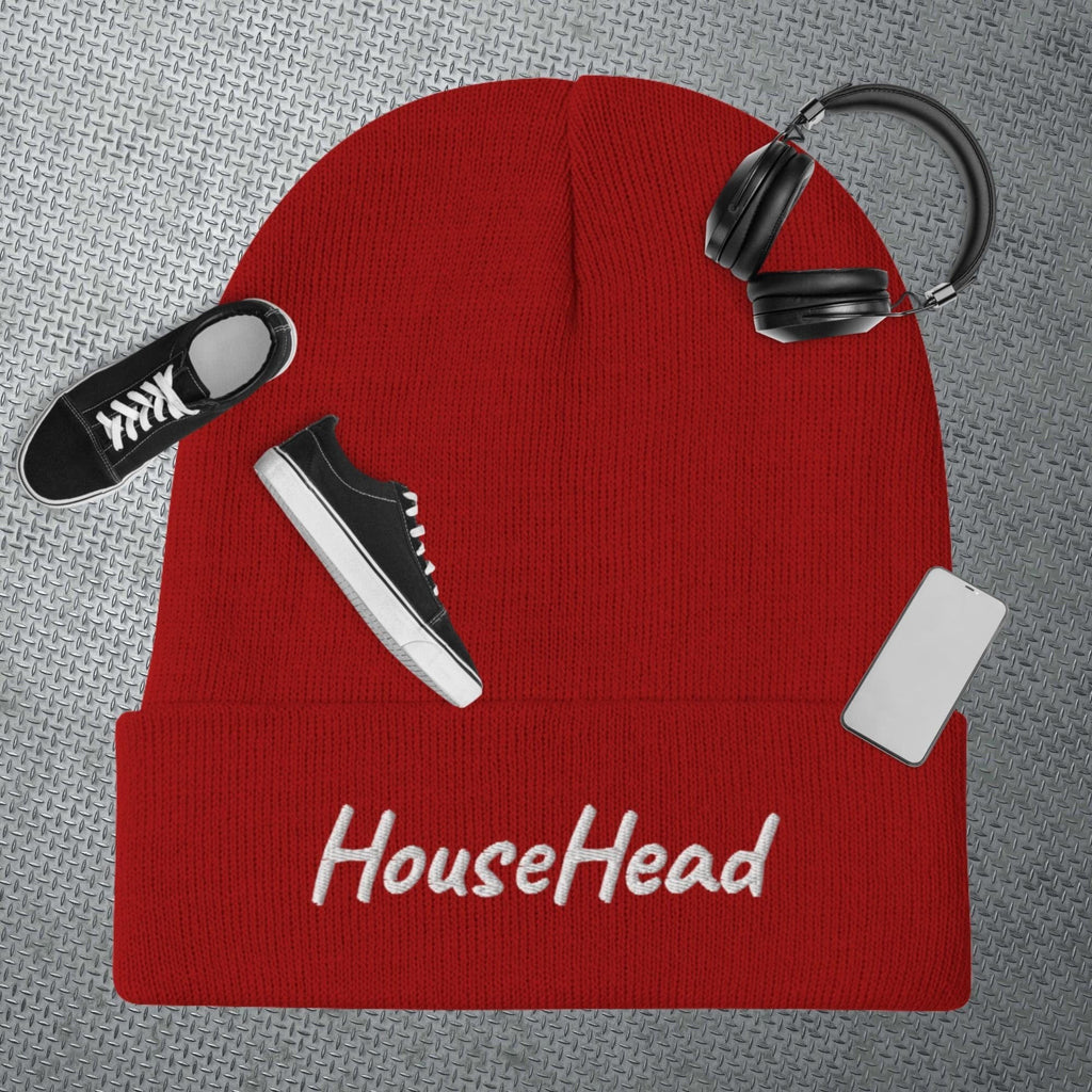 House Head Embroidered Beanie - 313etcetera404
