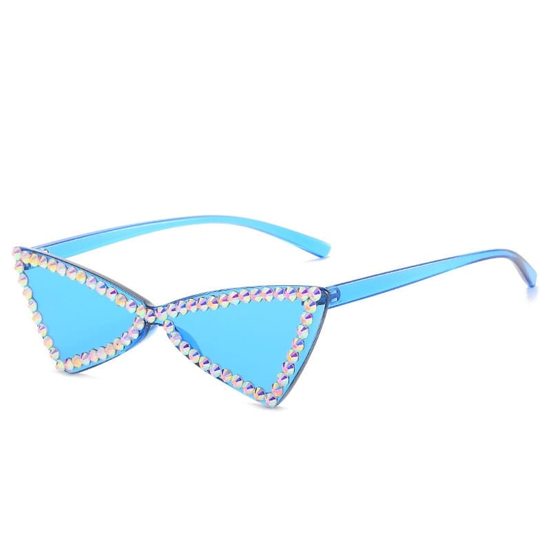 Adult Sunglasses With Bling Frames, Trendy Cat Eye Frames, Chic Sunglasses, Fun UV 400 Eyewear - 313etcetera404