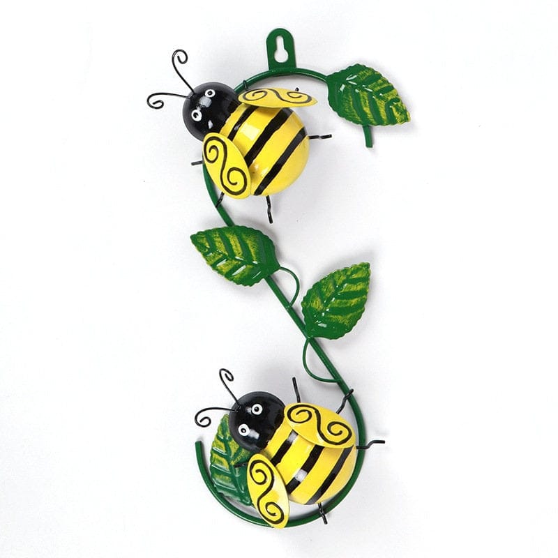 Bumble Bee Ladybug Wrought Iron Wall Hangings - 313etcetera404