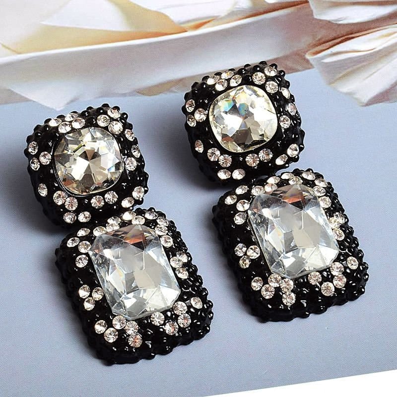 Ladies Boho Retro Bling Rhinestone Earrings Novelty Gift For Her Valentine's - 313etcetera404